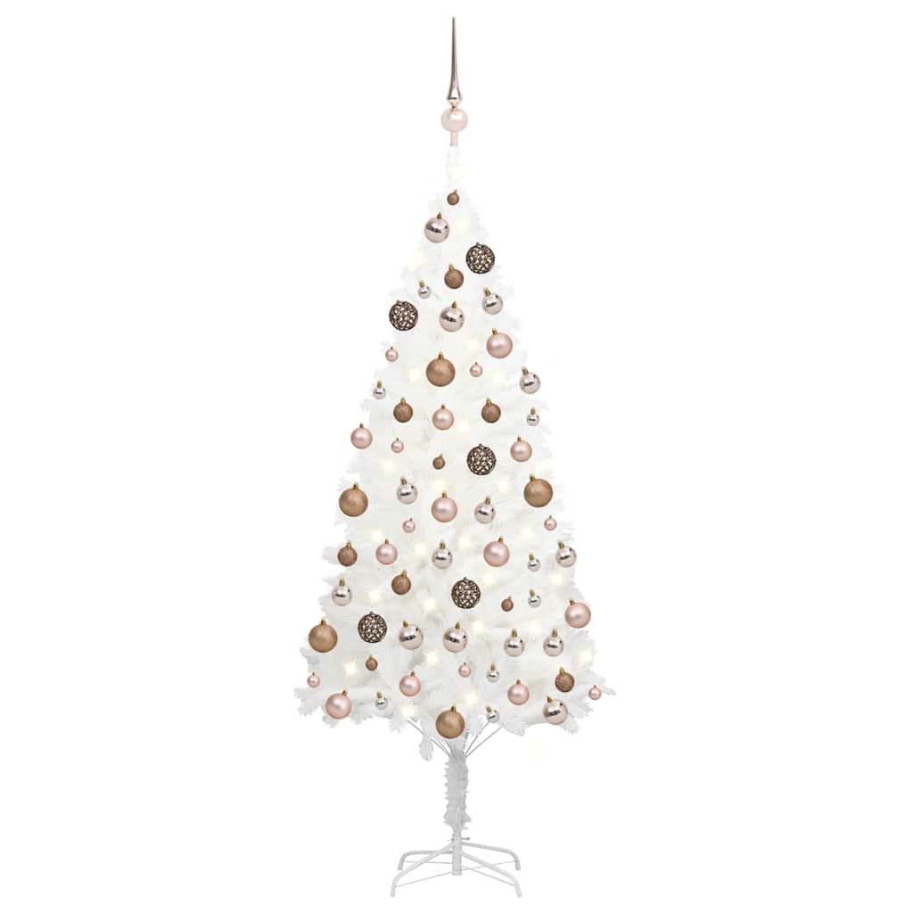 Artificial Pre-Lit Christmas Tree With Ball Set 180 Cm