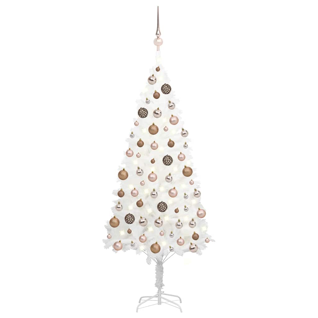 Artificial Pre-Lit Christmas Tree With Ball Set 180 Cm