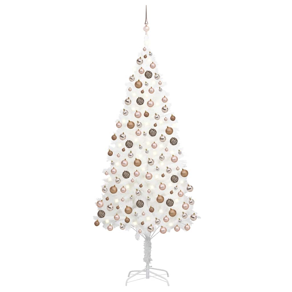 Artificial Pre-Lit Christmas Tree With Ball Set 180 Cm
