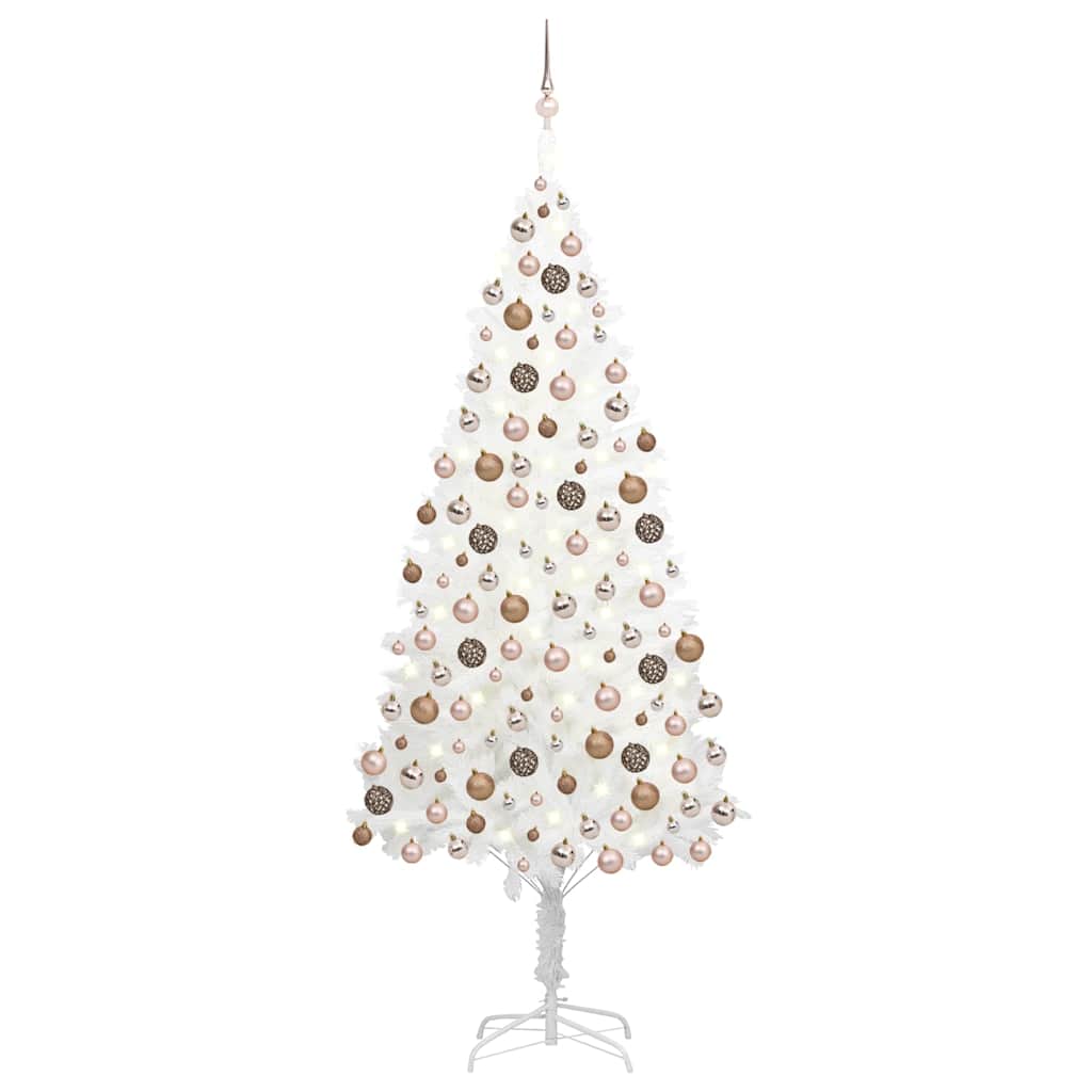 Artificial Pre-Lit Christmas Tree With Ball Set 180 Cm