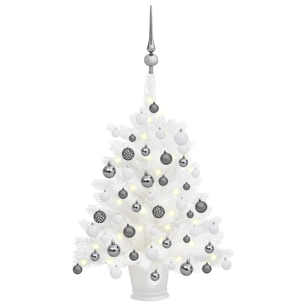 Artificial Pre-Lit Christmas Tree With Ball Set 180 Cm