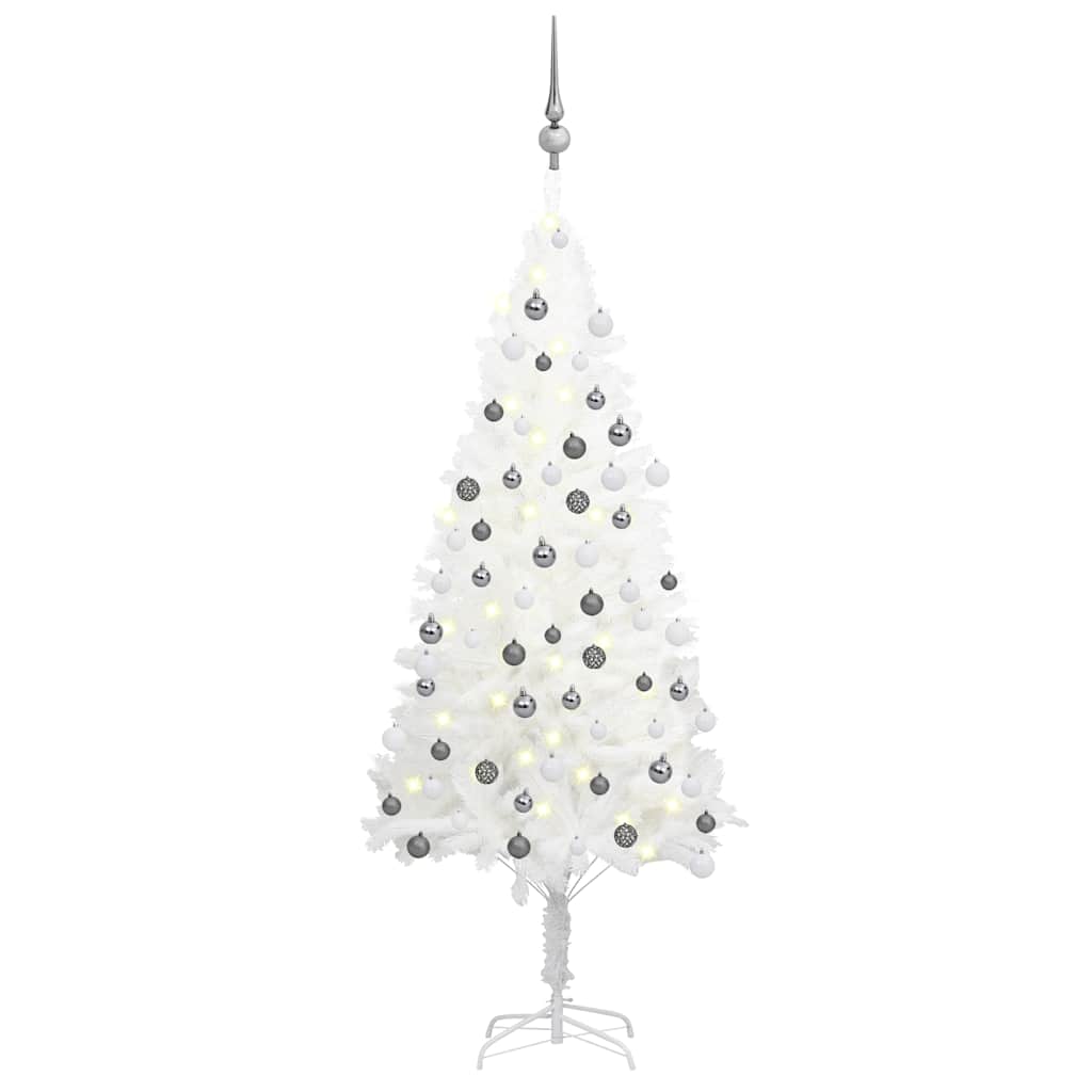 Artificial Pre-Lit Christmas Tree With Ball Set 180 Cm