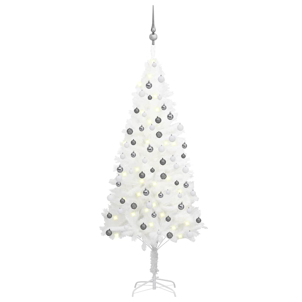 Artificial Pre-Lit Christmas Tree With Ball Set 180 Cm