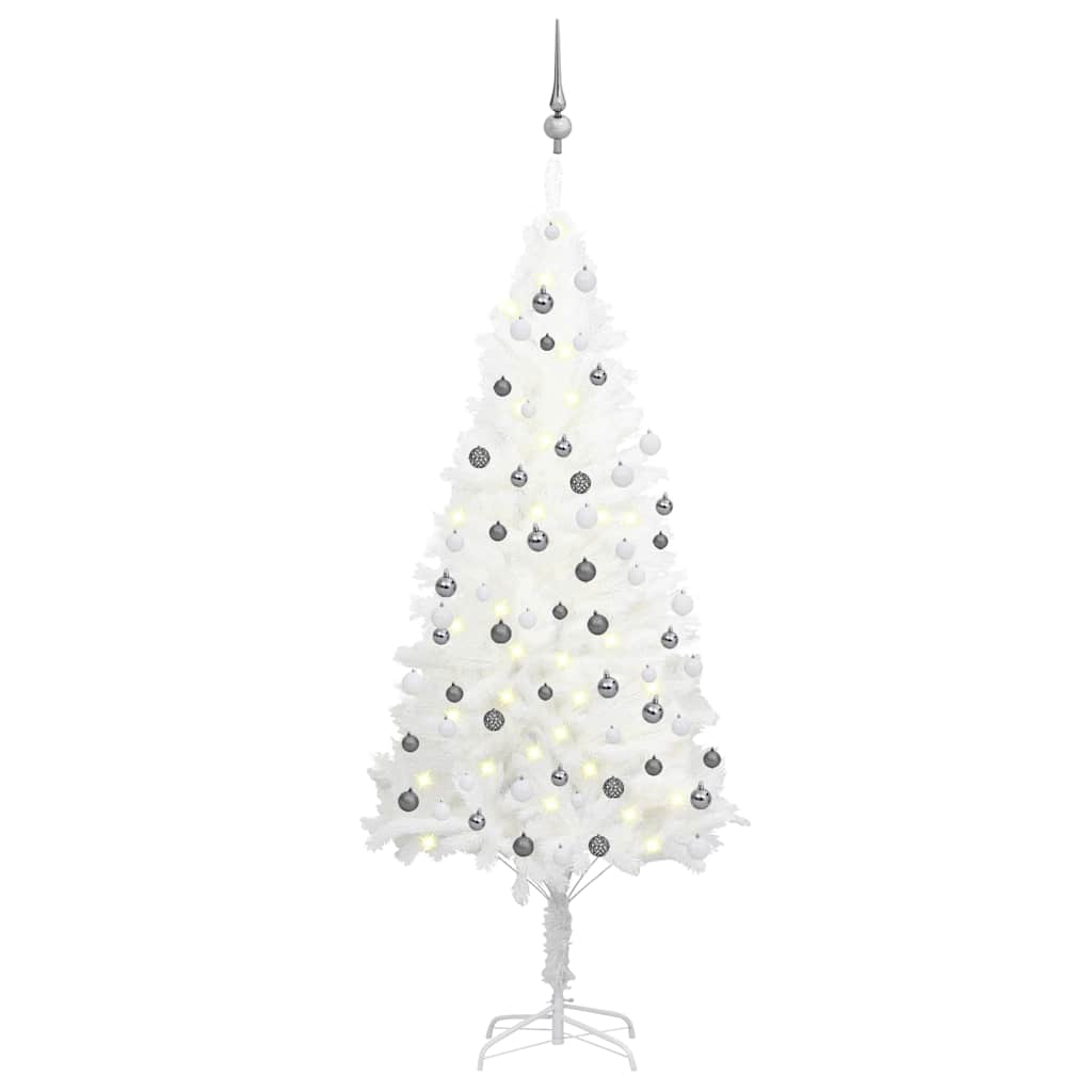 Artificial Pre-Lit Christmas Tree With Ball Set 180 Cm