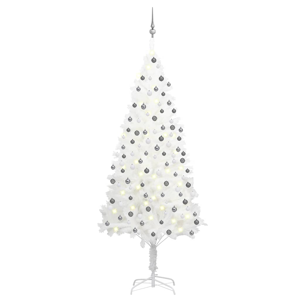 Artificial Pre-Lit Christmas Tree With Ball Set 180 Cm