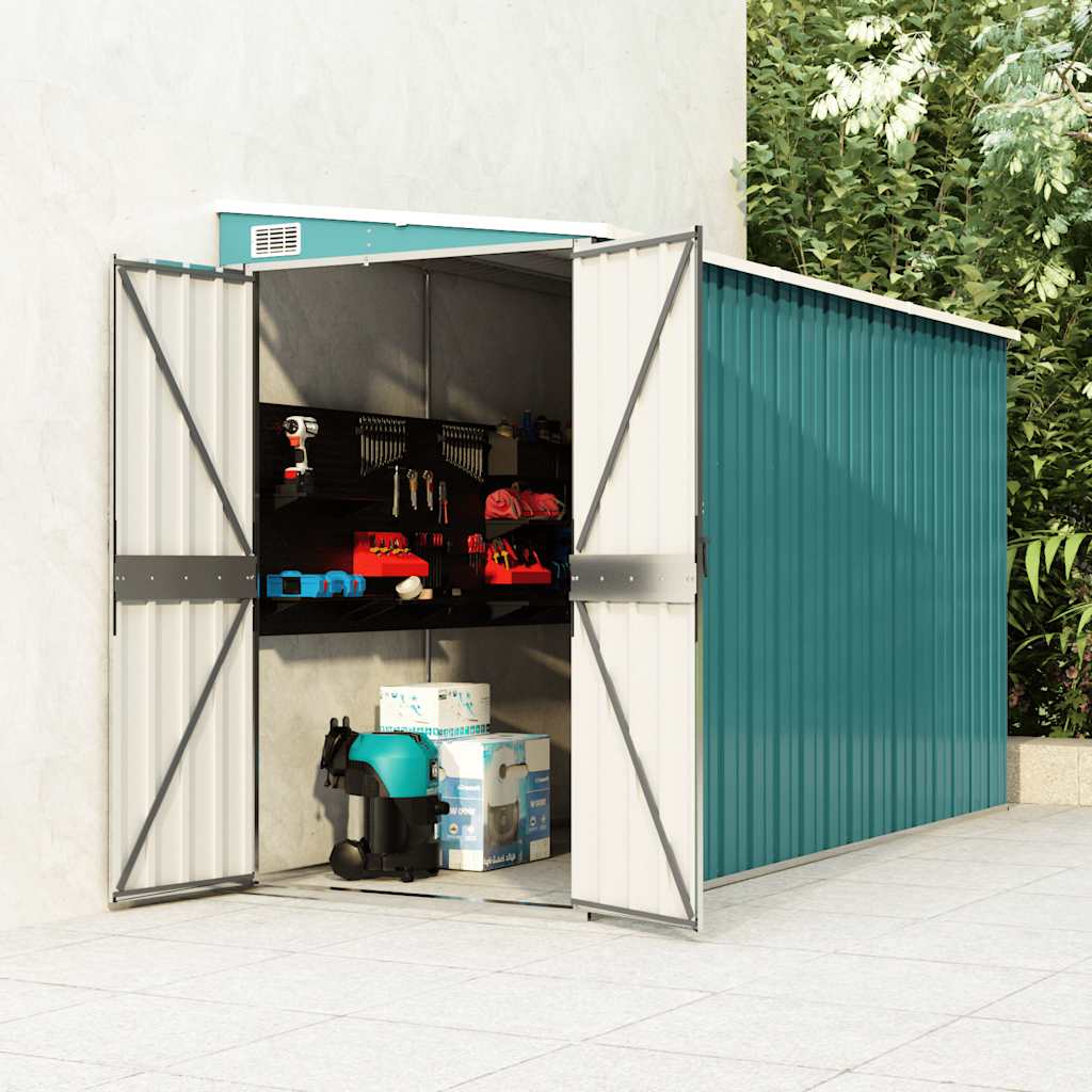 Wall-Mounted Garden Shed Galvanised Steel