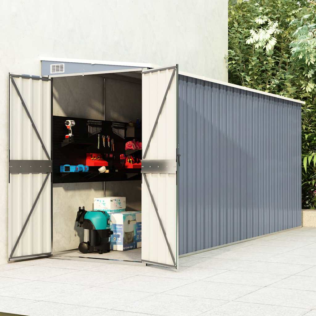 Wall-Mounted Garden Shed Galvanised Steel