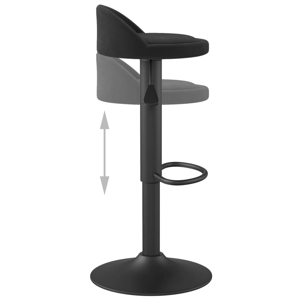 Bar Stools 2 Pcs Velvet