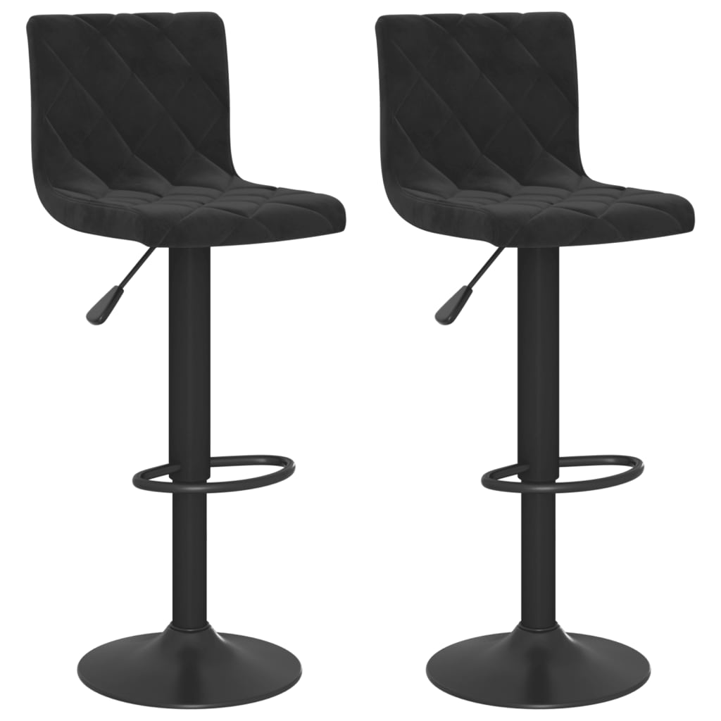 Bar Stools 2 Pcs Velvet