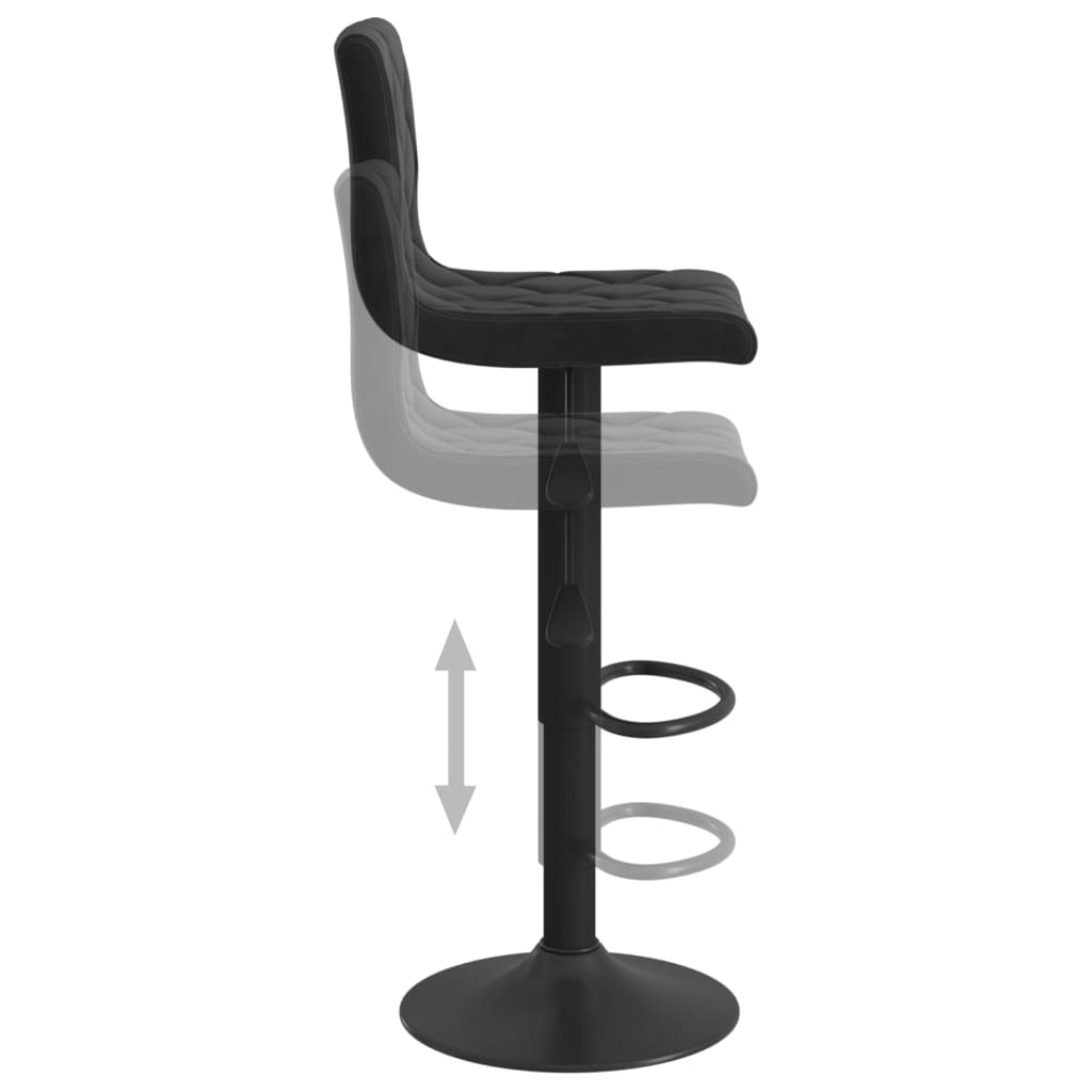 Bar Stools 2 Pcs Velvet