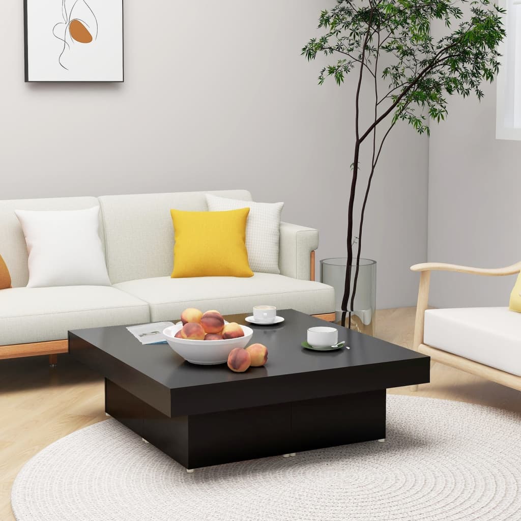 Coffee Table 90X90X28 Cm Engineered Wood