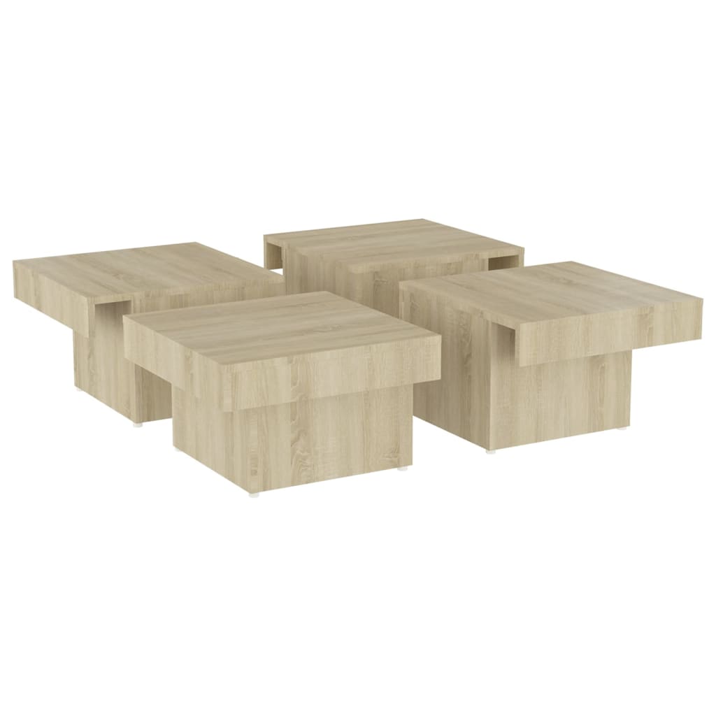 Coffee Table 90X90X28 Cm Engineered Wood