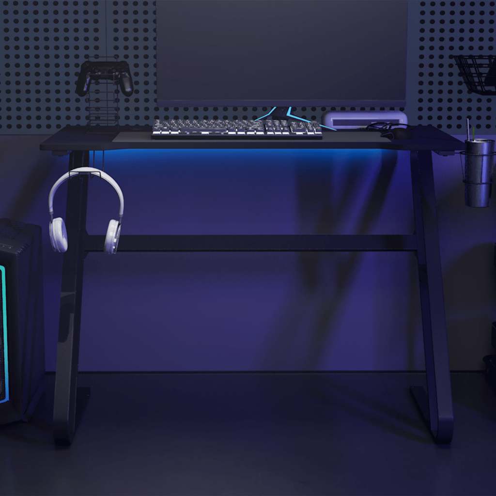 Gaming Desk With Zz Shape Legs
