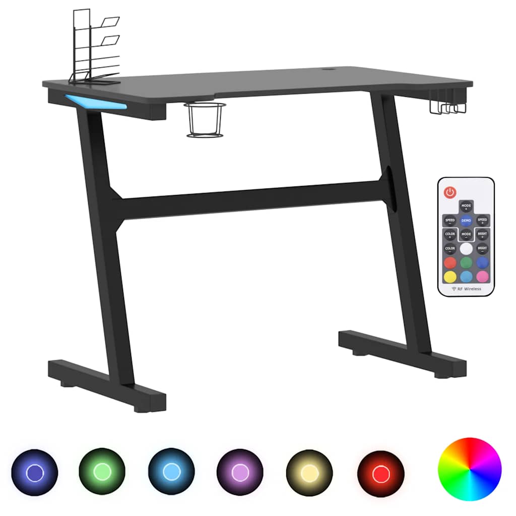 Gaming Desk Led With Z Shape Legs