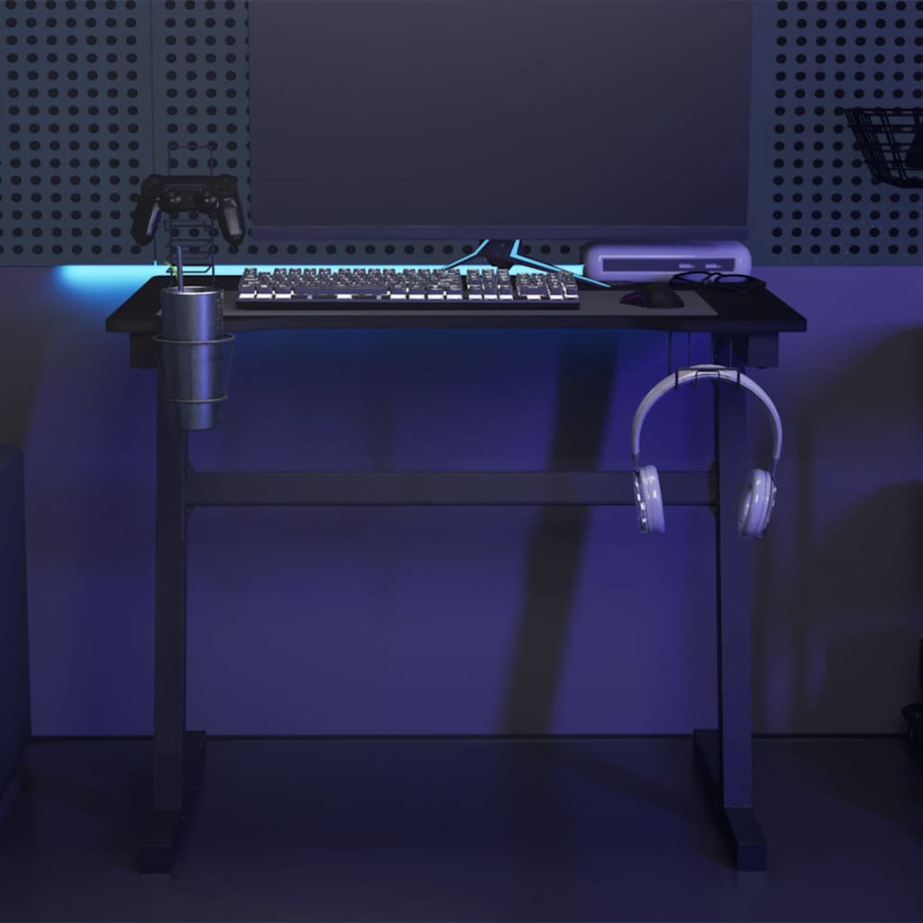 Gaming Desk Led With Z Shape Legs