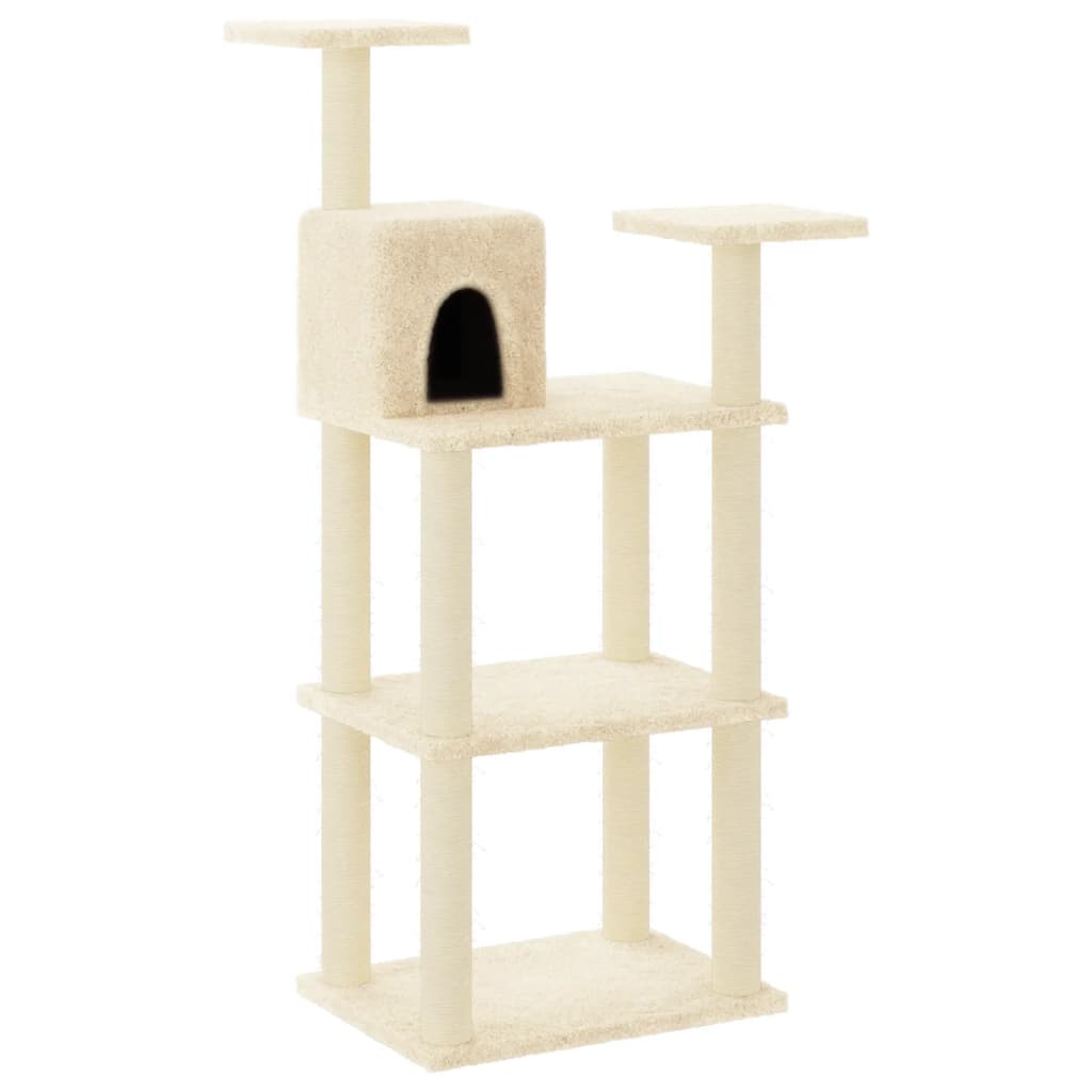 Cat Tree With Sisal Scratching Posts 118.5 Cm
