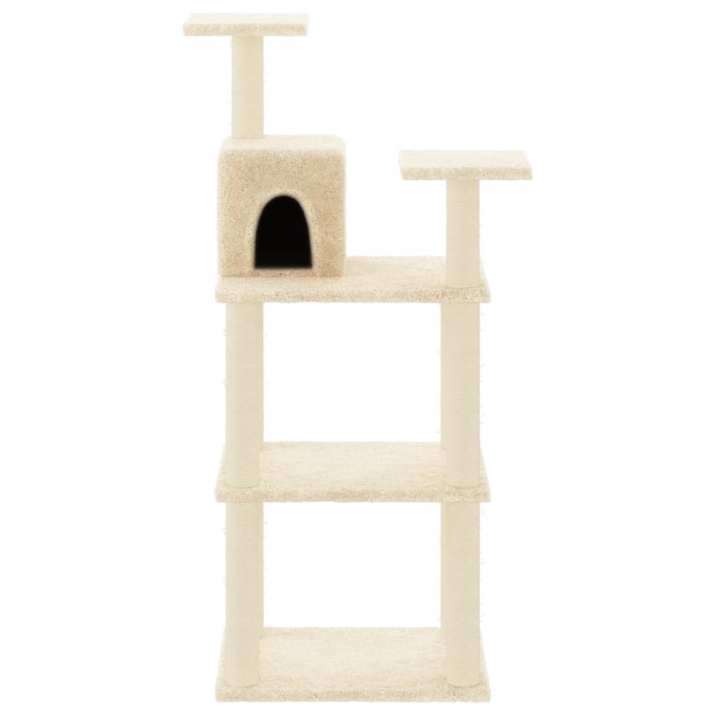 Cat Tree With Sisal Scratching Posts 118.5 Cm