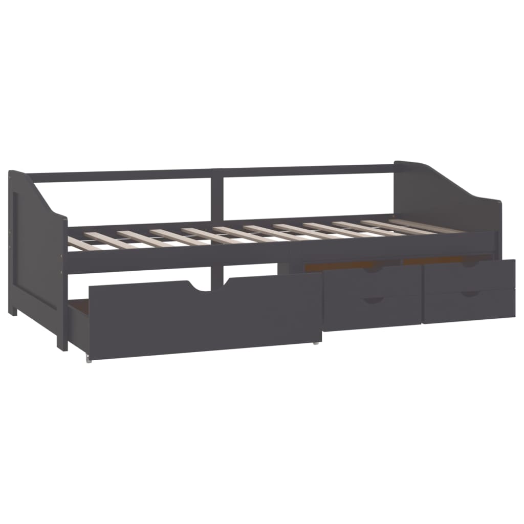 3-Seater Day Bed Without Mattress Solid Pinewood 90X200Cm