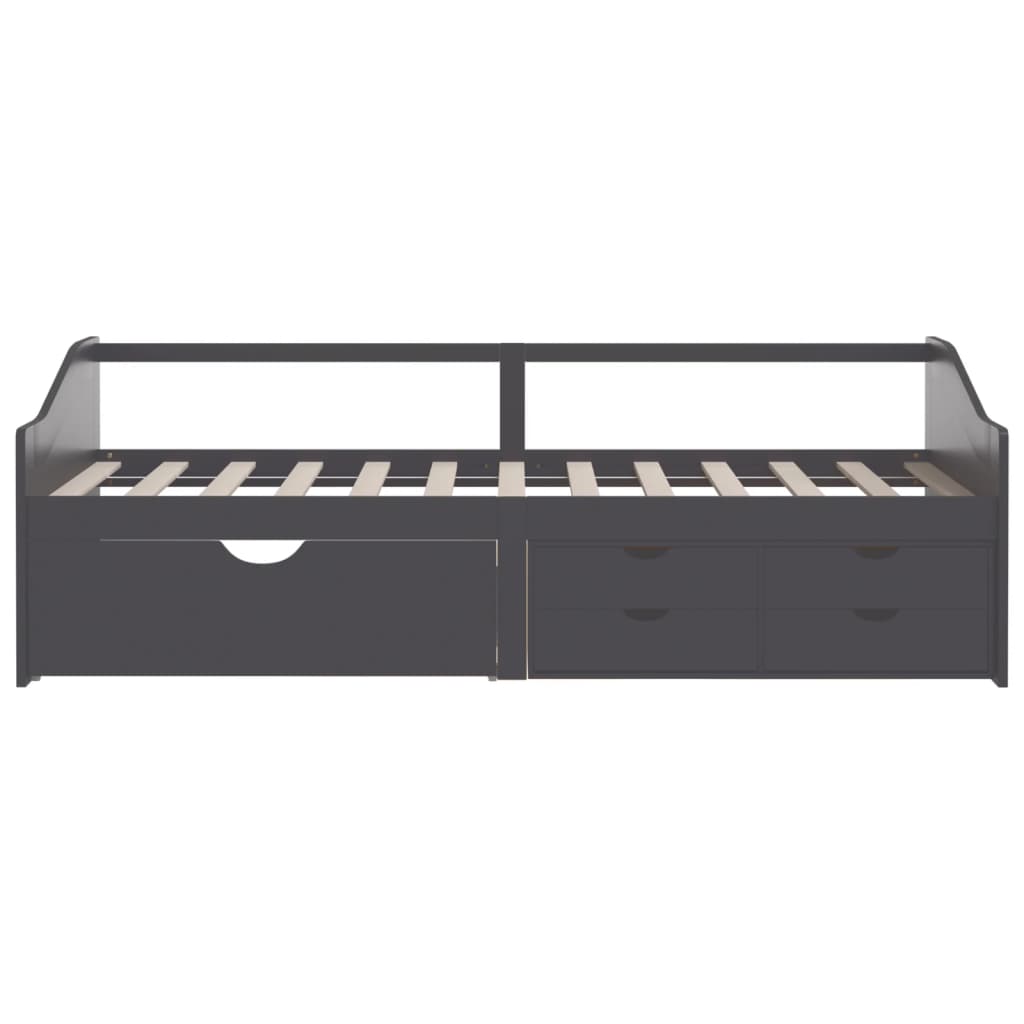 3-Seater Day Bed Without Mattress Solid Pinewood 90X200Cm