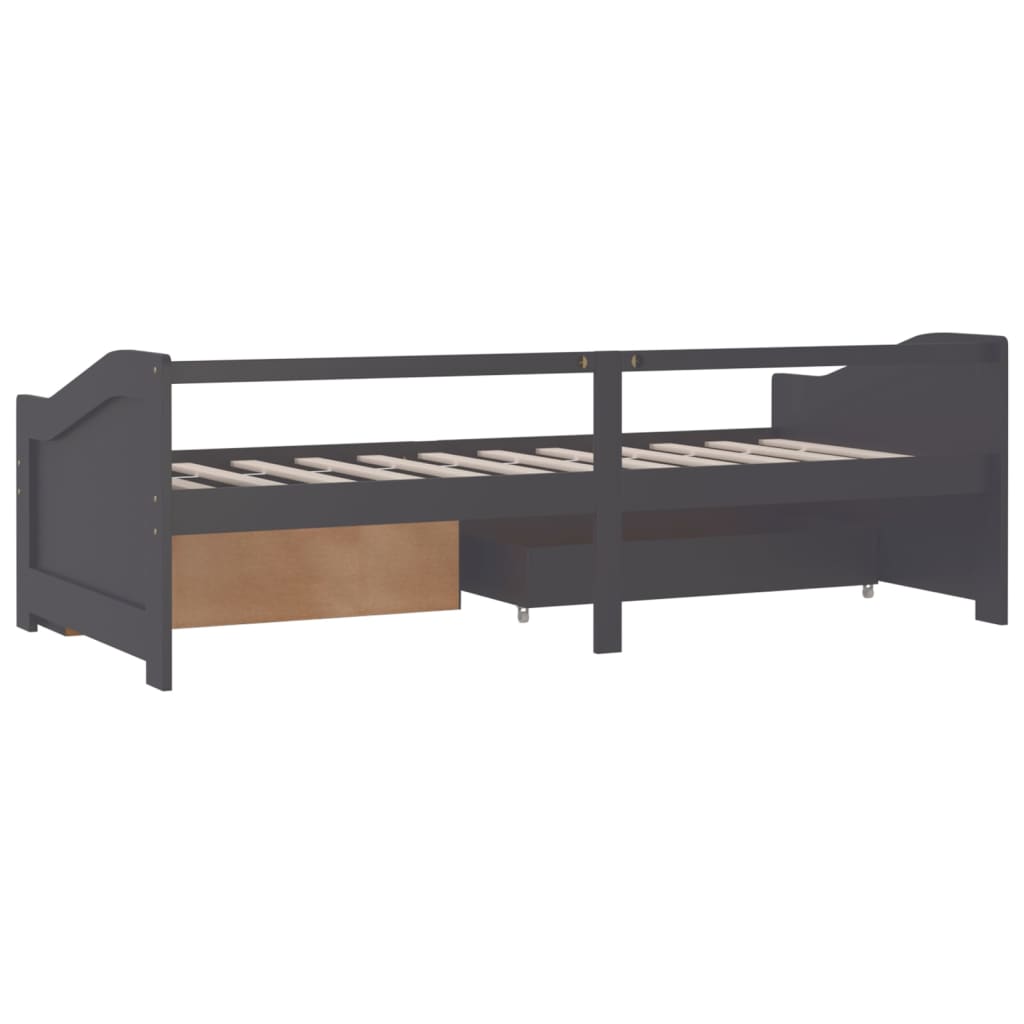 3-Seater Day Bed Without Mattress Solid Pinewood 90X200Cm