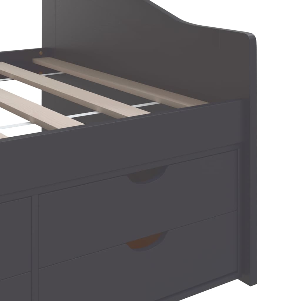 3-Seater Day Bed Without Mattress Solid Pinewood 90X200Cm