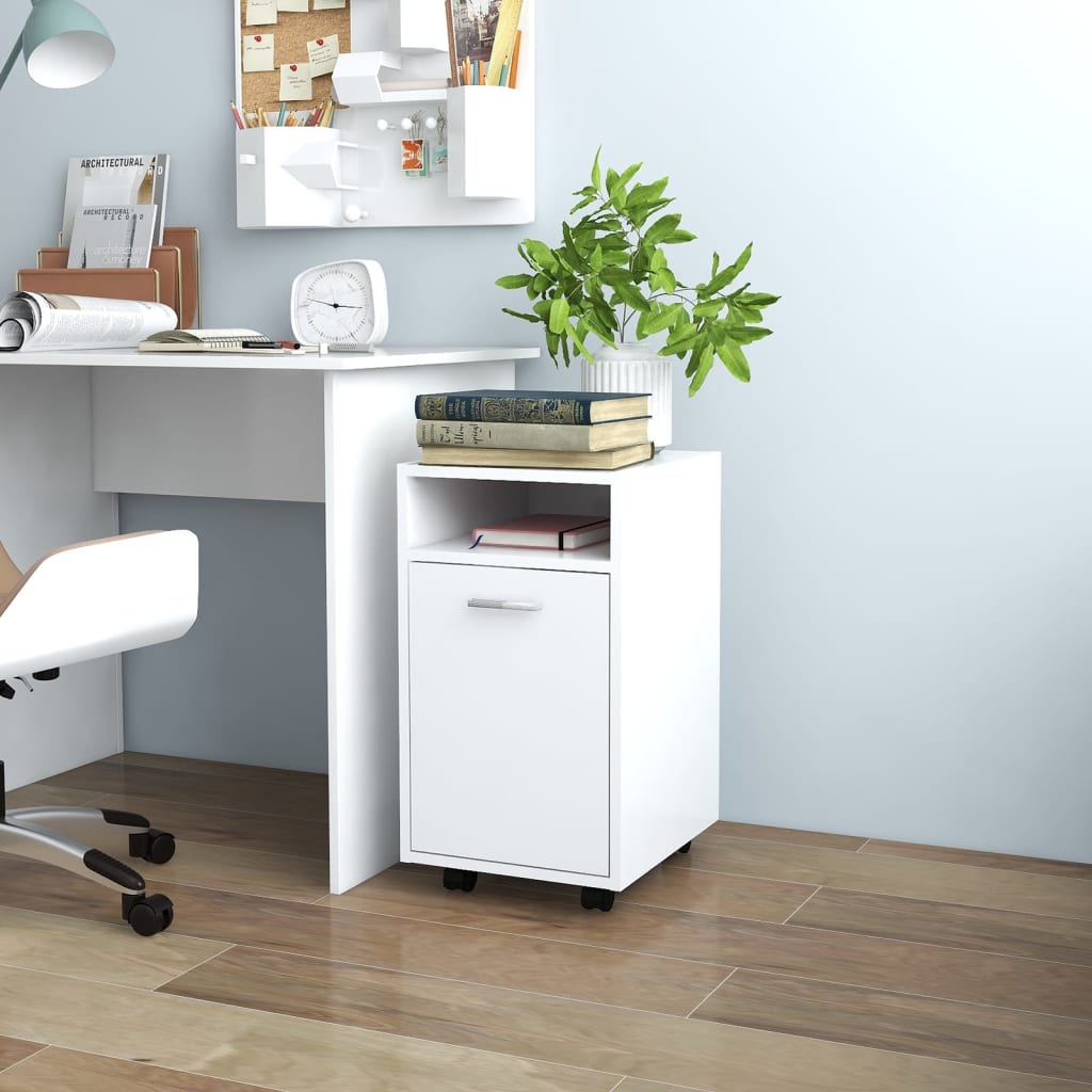 Cabinet With Wheels 33X38X60 Cm Engineered Wood