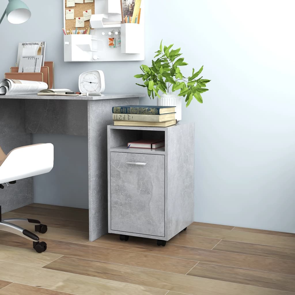 Cabinet With Wheels 33X38X60 Cm Engineered Wood