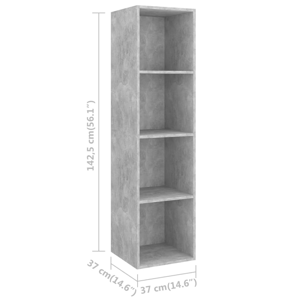 Wall-Mounted Tv Cabinets 4 Pcs Engineered Wood