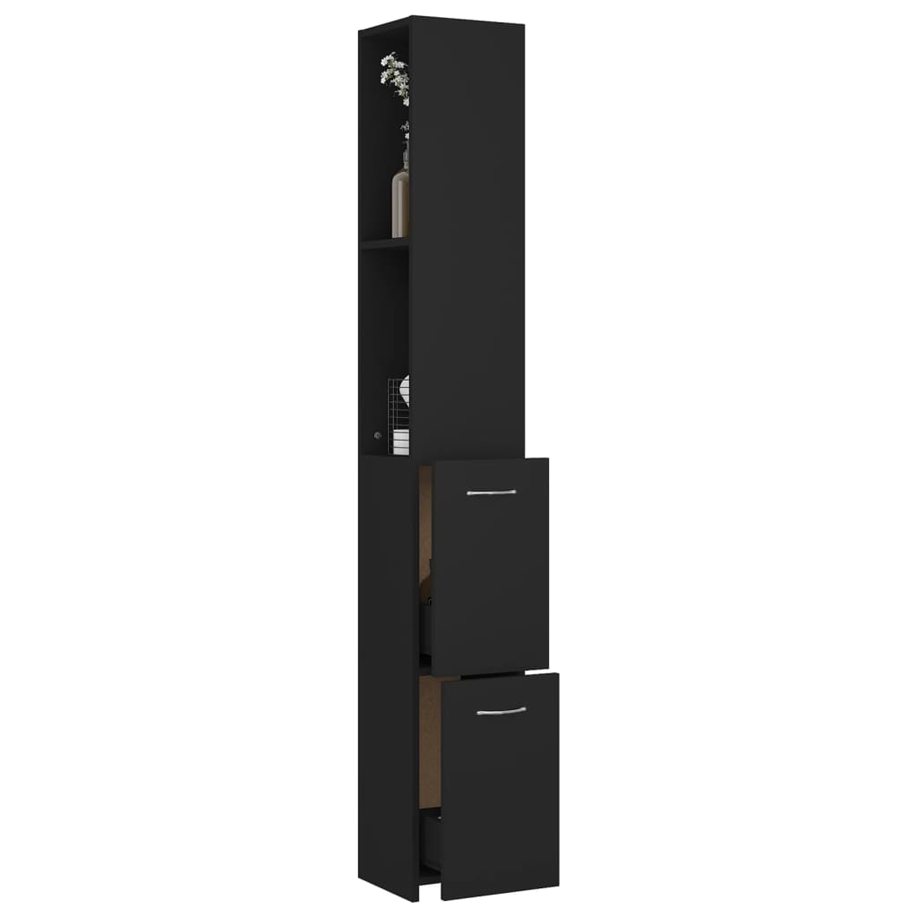Bathroom Cabinet 25X26.5X170 Cm Engineered Wood
