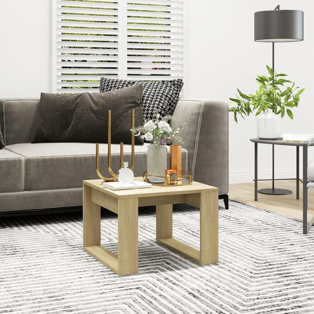 Side Table 50X50X35 Cm Engineered Wood