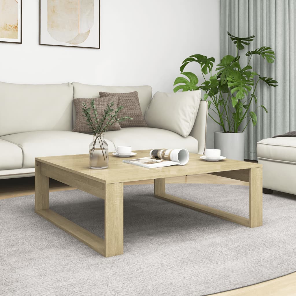 Side Table 50X50X35 Cm Engineered Wood