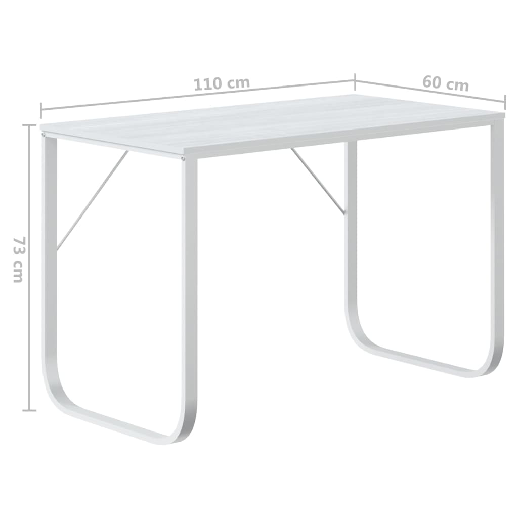 Computer Desk 110X60X73 Cm Engineered Wood