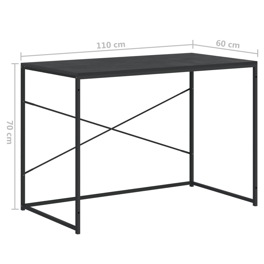 Computer Desk 110X60X70 Cm Engineered Wood