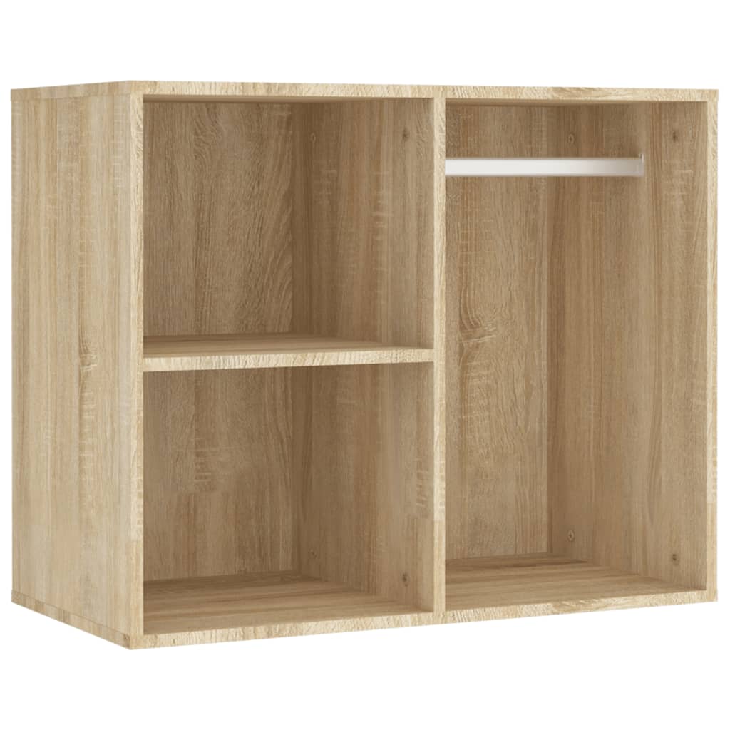 Led Dressing Table With 2 Cabinets Sonoma Oak Engineered Wood
