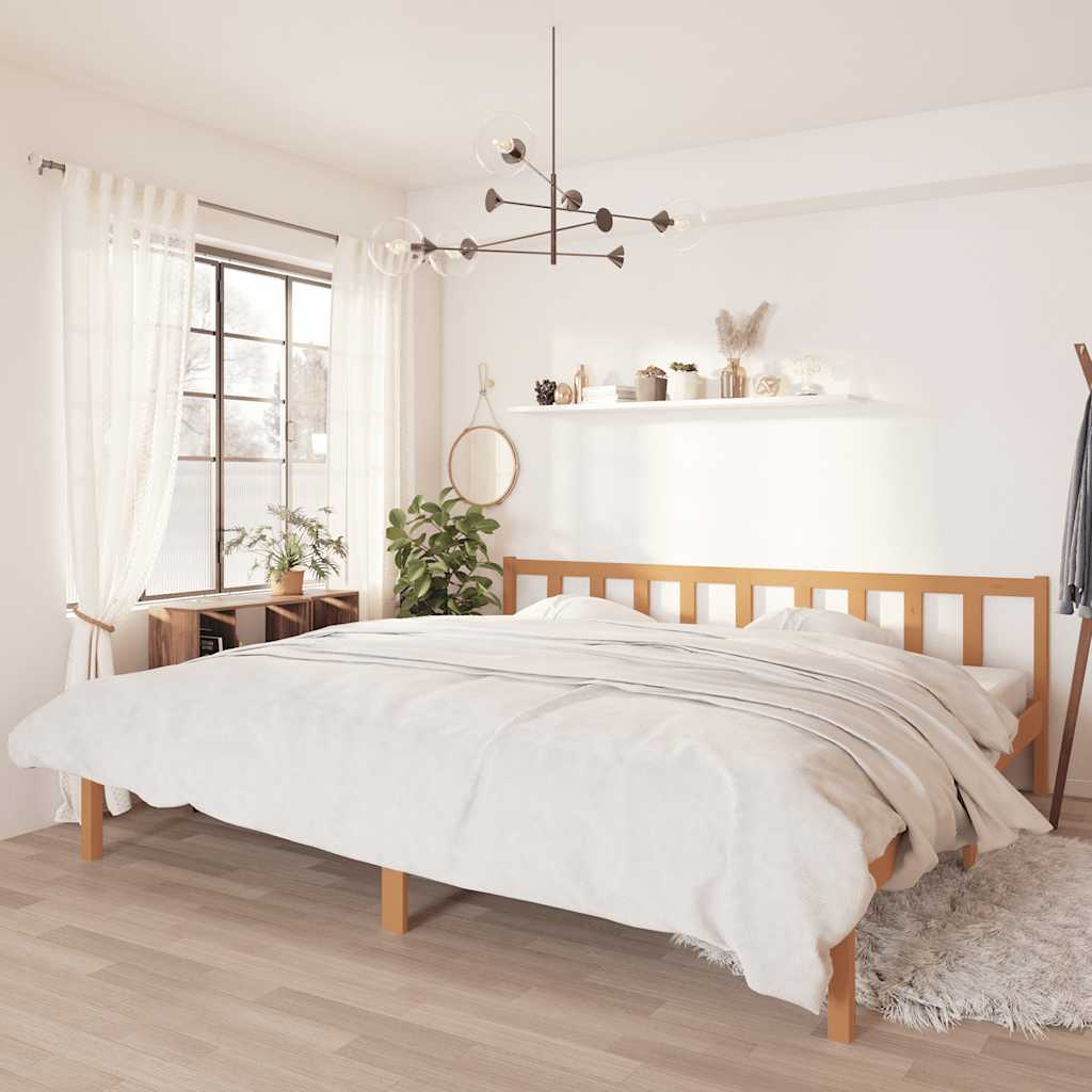 810077 Bed Frame Without Mattress Solid Wood