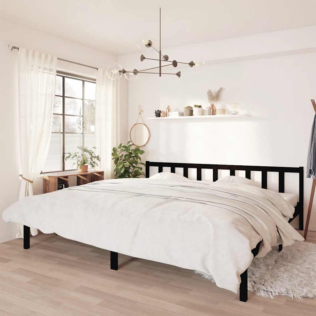 810077 Bed Frame Without Mattress Solid Wood