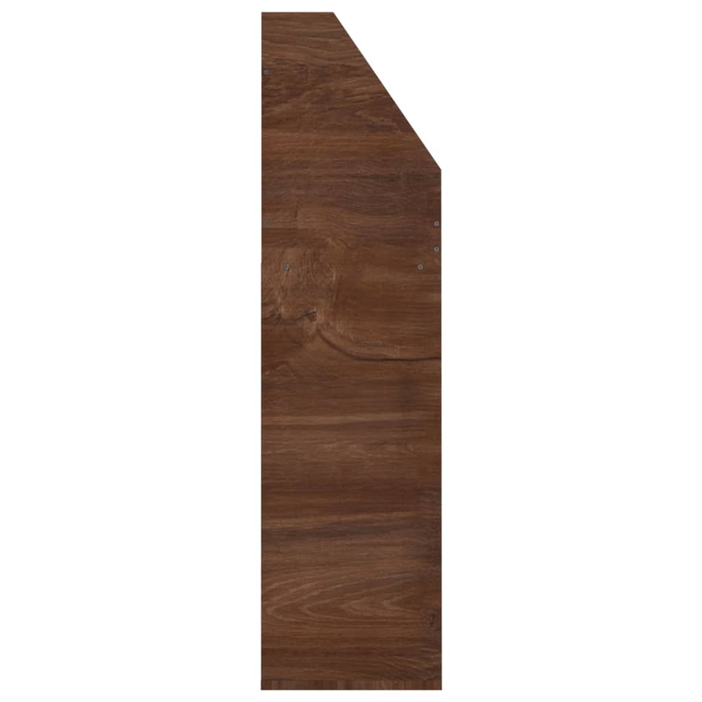 Children's Magazine Rack Brown Oak 71X30X114 Cm Engineered Wood