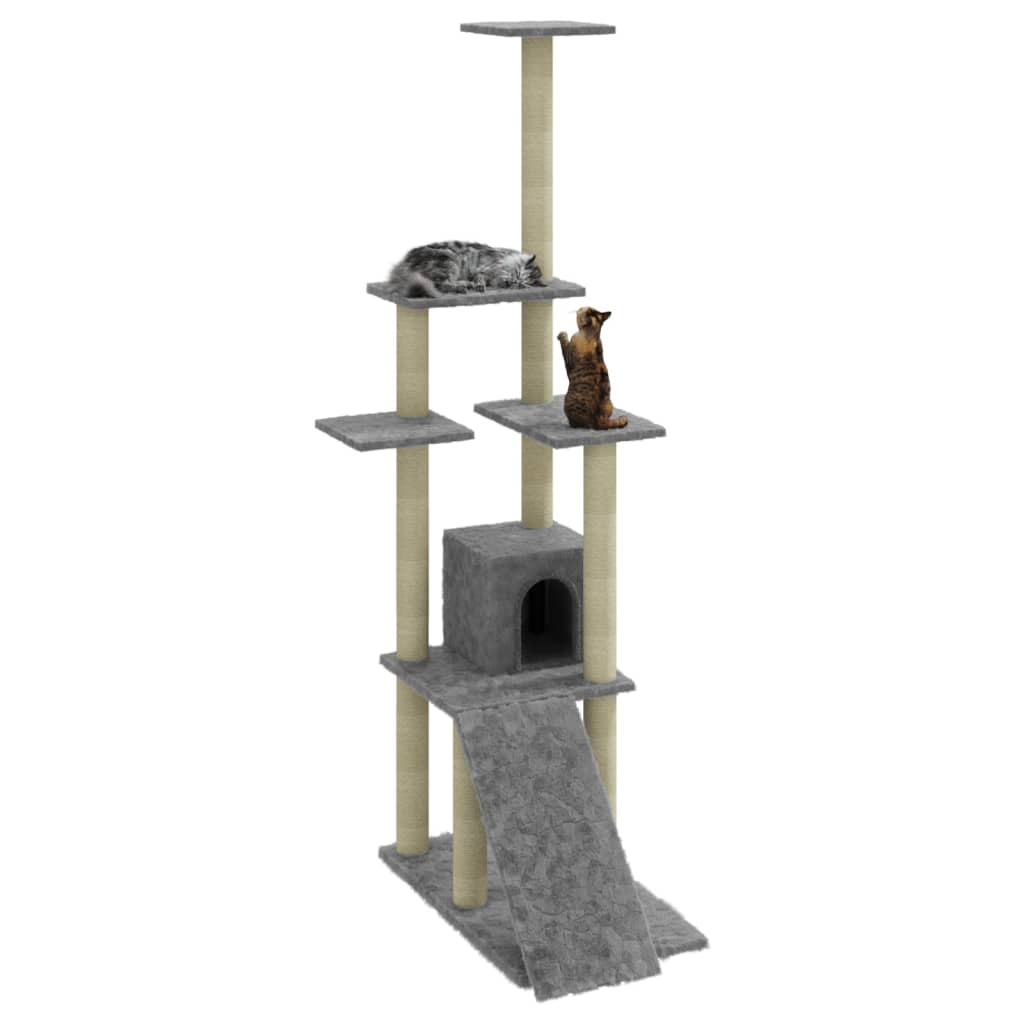 Cat Tree With Sisal Scratching Posts 155 Cm