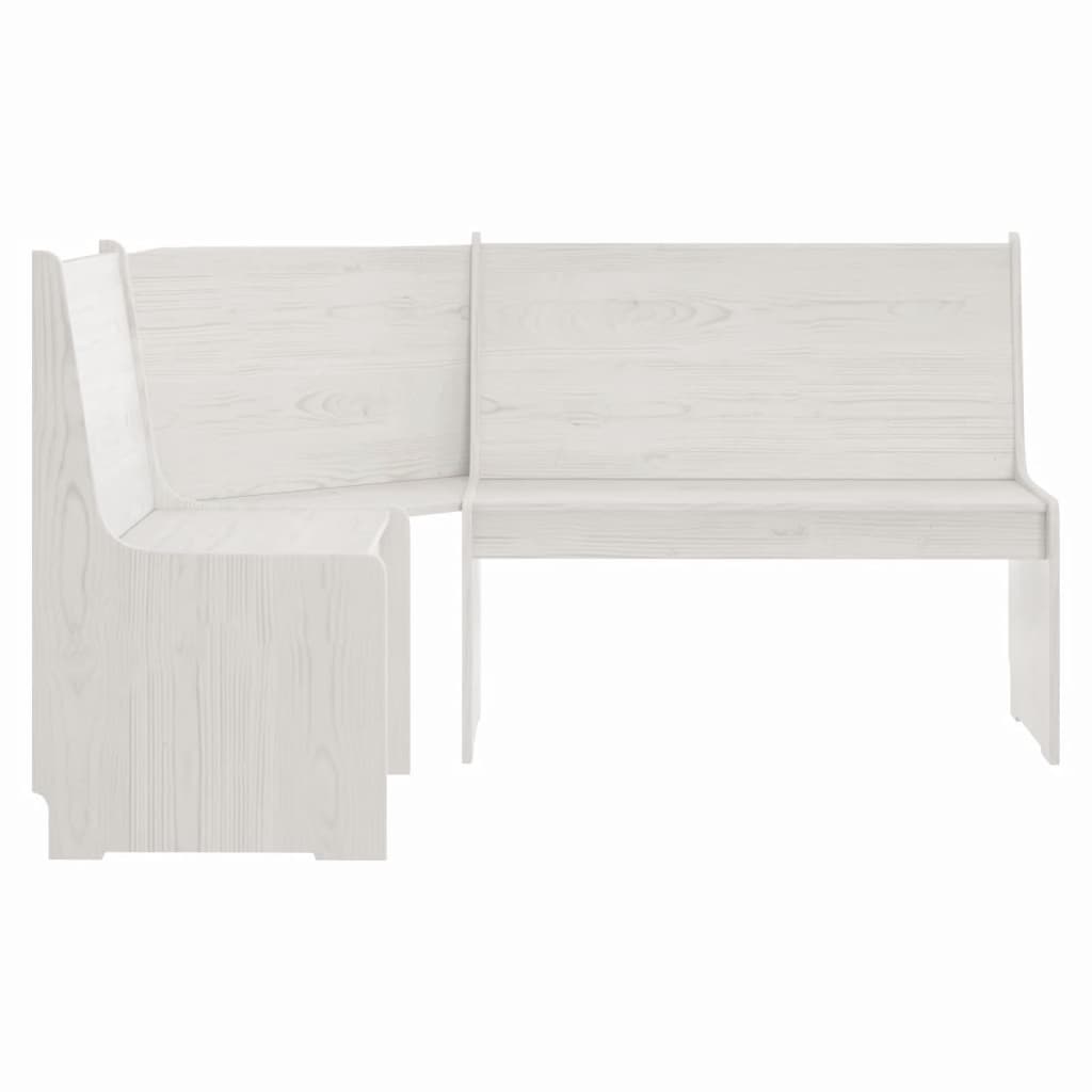 3 Piece Dining Set Reine Solid Wood Pine