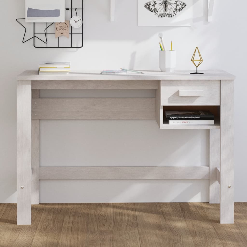 Desk Hamar 110X40X75 Cm Solid Wood Pine