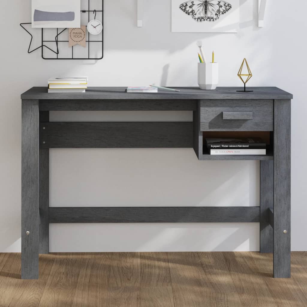 Desk Hamar 110X40X75 Cm Solid Wood Pine