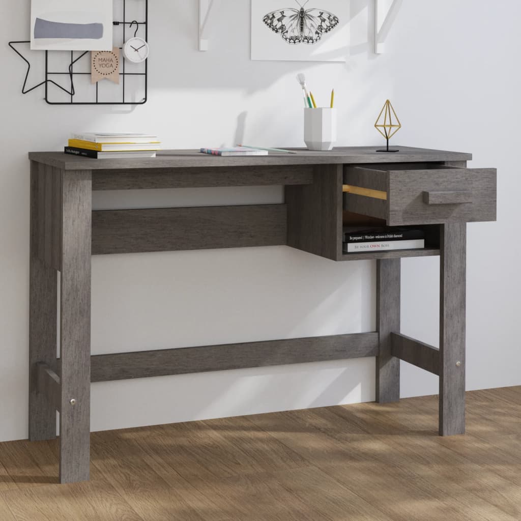 Desk Hamar 110X40X75 Cm Solid Wood Pine