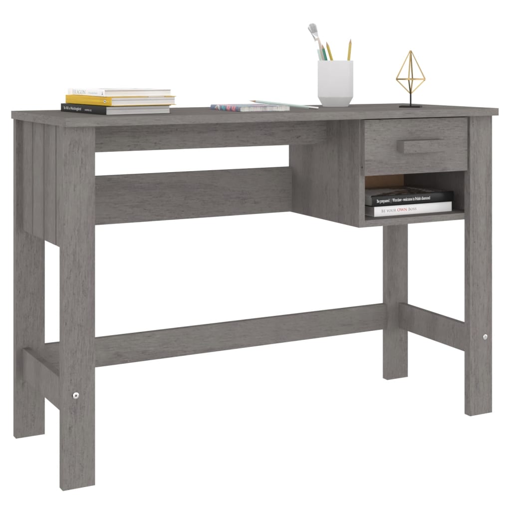 Desk Hamar 110X40X75 Cm Solid Wood Pine