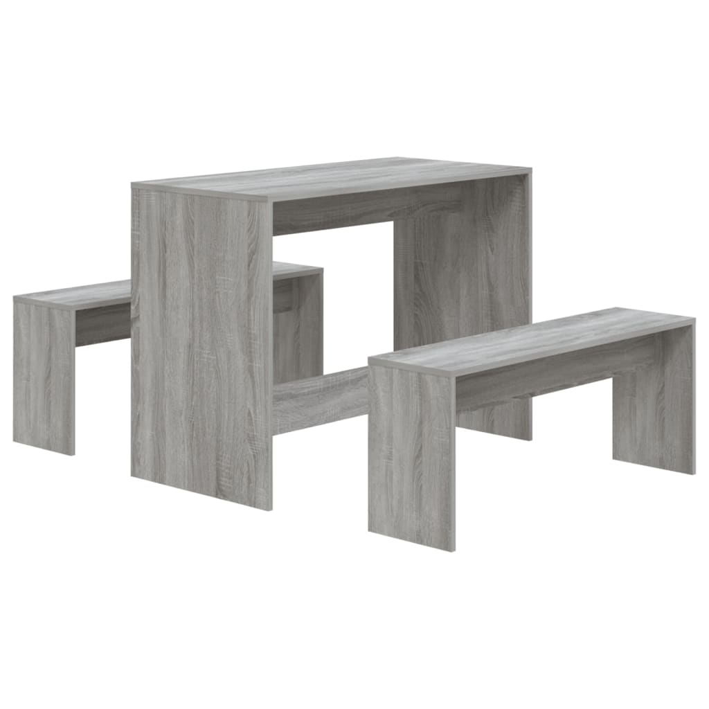 3 Piece Dining Set Engineered Wood