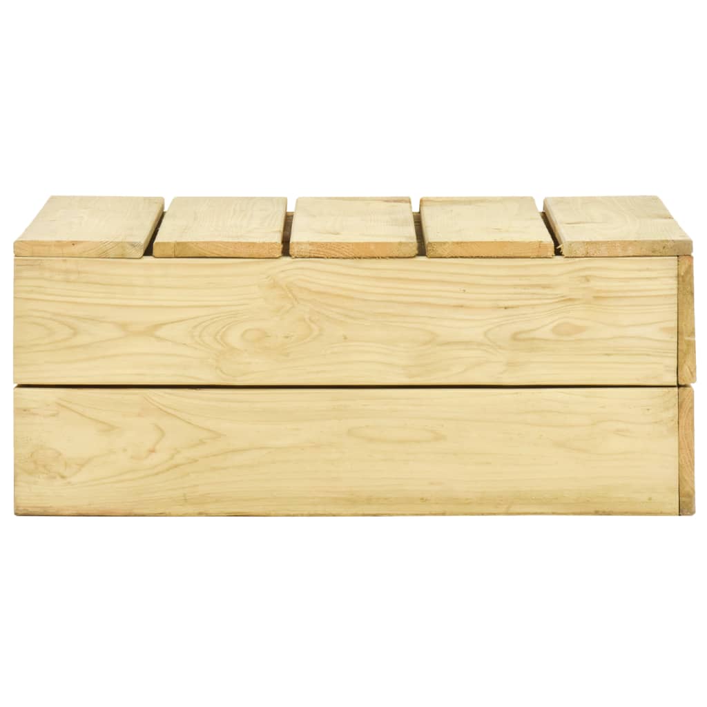 4 Piece Garden Lounge Set Impregnated Solid Wood Pine