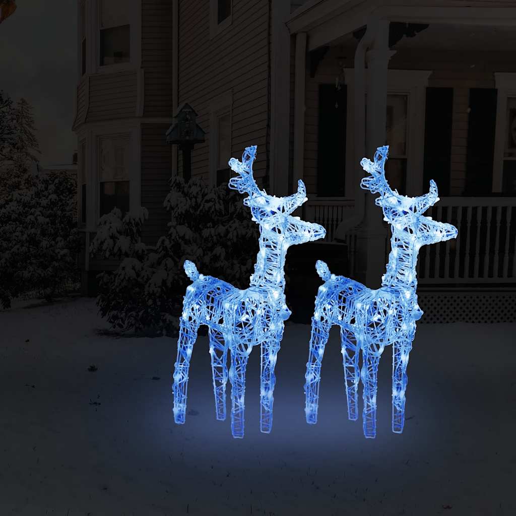 Christmas Reindeers 6 Pcs 240 Leds Acrylic