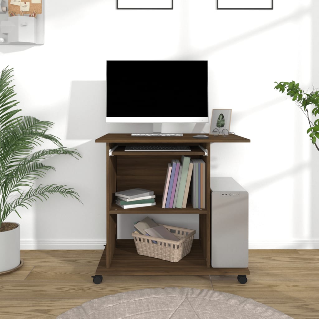 Computer Desk 80X50X75 Cm Engineered Wood