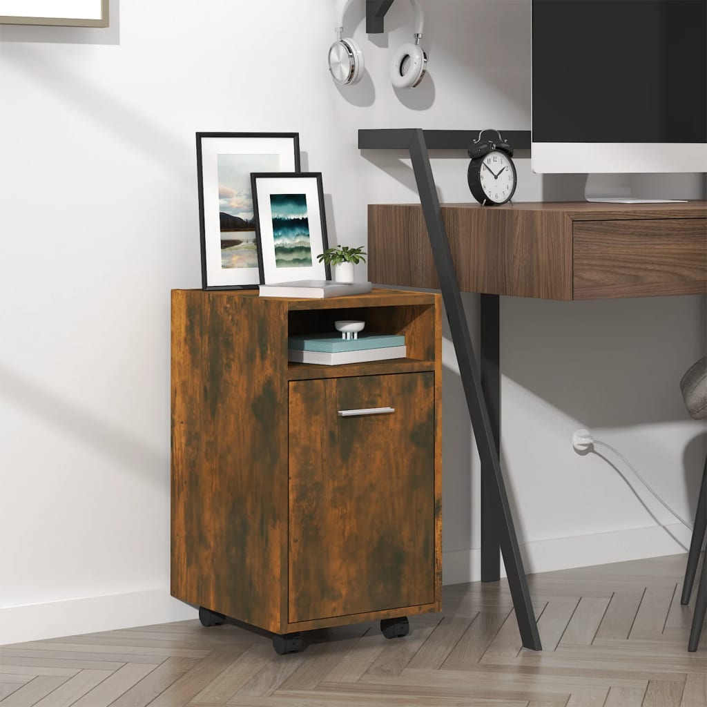 Cabinet With Wheels 33X38X60 Cm Engineered Wood