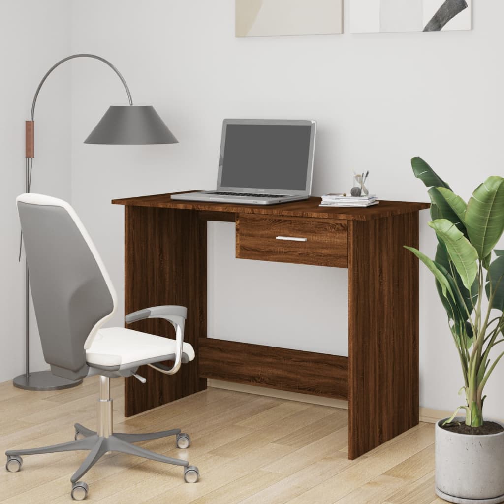 Desk 100X50X76 Cm Engineered Wood