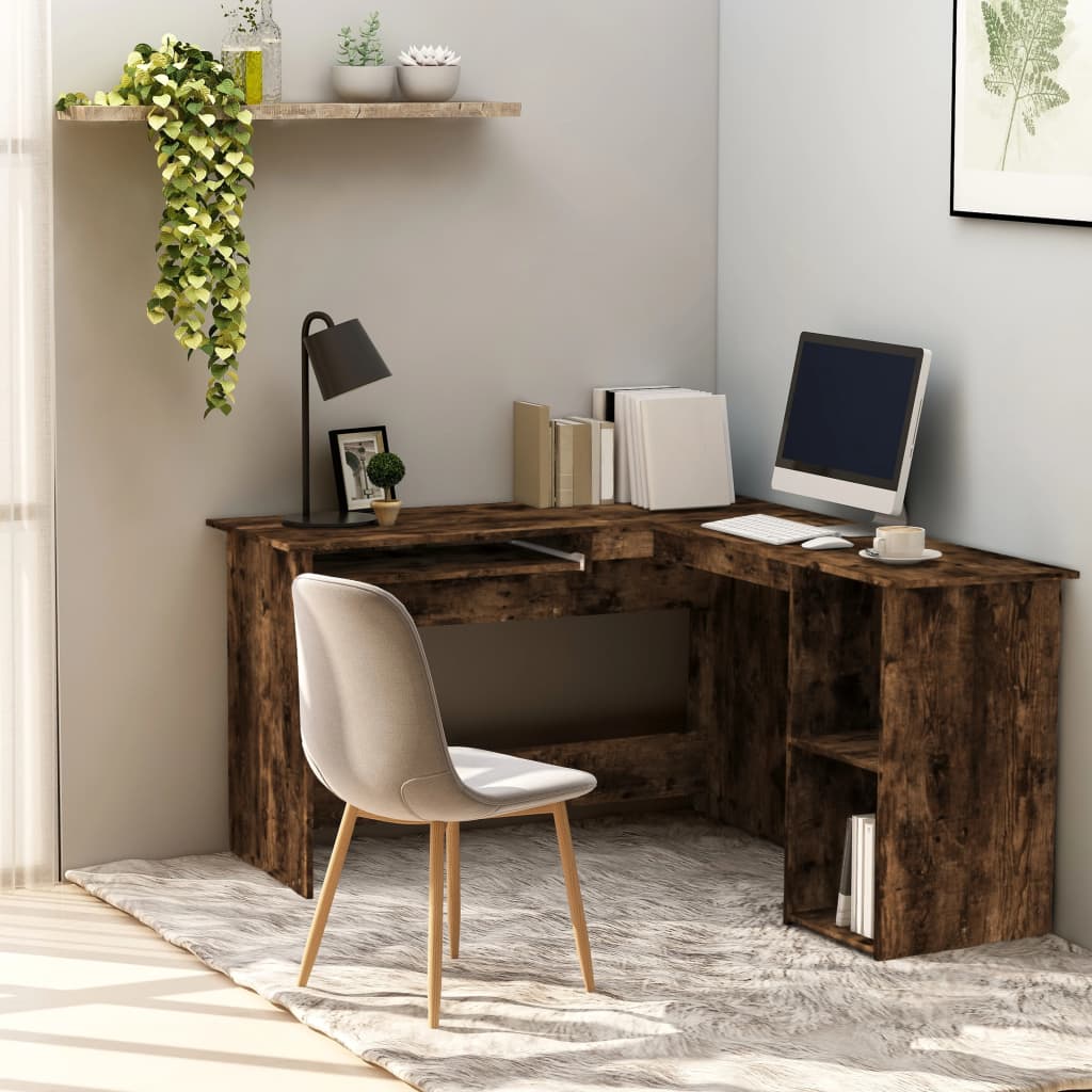 L-Shaped Corner Desk 120X140X75 Cm Engineered Wood